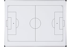 Bi-Office Maya Pizarra magnética de fútbol impresa - 1200x900mm - Superficie de acero lacado con marco de aluminio