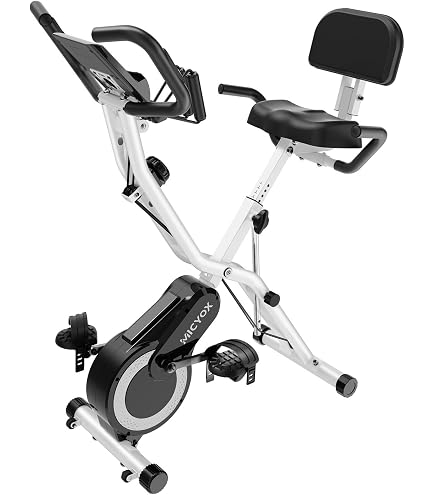 Vélo D'appartement Pliable Skandika X-3000 - 8 Niveaux De Résistance Avec Dossier Et Bluetooth - Idéal Pour Petit Espace