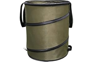 coil.c Garden Waste Bags, Garden Pop-Up Trash Can, Foldable Heavy Duty Pop Up Garden Waste Refuse Rubbish Bags With Handles, Portable Waterproof Garbage Leaf Container For Lawn Garden