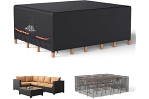 Oleic Abdeckung Gartenmöbel 200 * 160 * 70cm, 600D Oxford Gartenmöbel Abdeckung, Gartenmöbel Abdeckung Winterfest Wasserdicht für Gartentische Terrassenmöbel Rechteckig