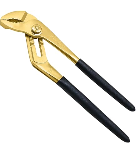 Pince à Bec Long WEDO 200 Mm Coudée 45° - Laiton Anti-Étincelle, Poignées Souples, Anti-Corrosion, Pour Mécanique, Électricité, Travail Tôle