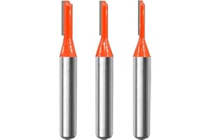 QIPUNEKY 3 Stück 8mm Schaft Nutfräser,Holz Fräser Router Bit, Geeignet Zum BesäUmen und Nutfräser 3mm,4mm,5mm (3)