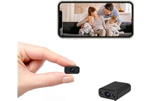 XNJ Mini Kamera, 4K HD WLAN Überwachungskamera mit Nachtsicht, Bewegungserkennung, Remote Viewing für Sicherheit mit APP