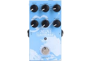 Nikou M-VAVE Gitarreneffektpedal 9 Halltypen, Reverb Effekt Pedal Warmer Authentischer Sound Digital Modeling Reverb Effektpedal (Blau)