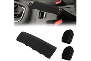 DOUKESH Funda Freno de Mano Coche,Cubierta del Freno de Mano,Universal Protector Freno De Mano,Cubierta Silicona Freno Mano Coche Con Gancho de Coche,Cubierta Protectora del Freno de Mano del Coche,Negro