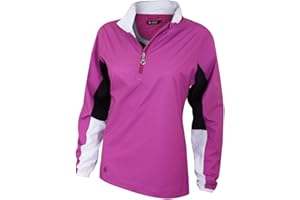 Island GREEN Womens Golf Full Zip 2-Way Stretch Water Repellent Top