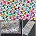 750pcs 3mm Rhinestone Self Adhesive Assorted Color Crystals Beads For Decoration Nail Art Car Stickers RS.199.00