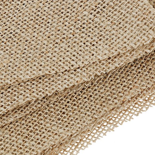 Faburo 13tlg Hochzeit Wimpelkette Vintage Jute Bunting Banner für Party Dekoration Dekoration (2.8m) - 3