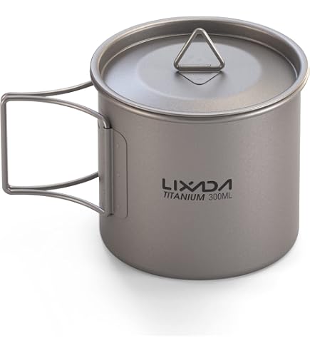 Lixada Camping-Kochset – 5-teilig, Edelstahl, Faltbar & Leicht (nur 668g)