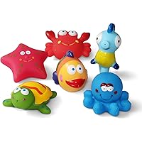 Giocattoli Da Bagnetto LUDI Animali Fattoria - 4 Pezzi Multicolore - Per Bambini Da 10 Mesi - Foto 5