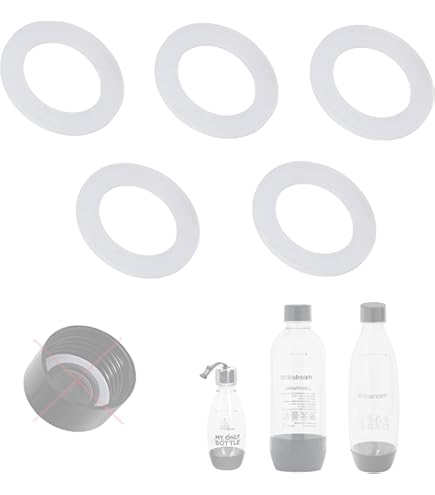 Gosknor 12pcs Rechange Pour Bouteille Sodastream, Joint D'Étanchéité En Silicone Blanc Pour Le Joint Torique De Rechange Pour Bouteille Sodastream Pour Bouteille En Plastique & Bouteille En Pet