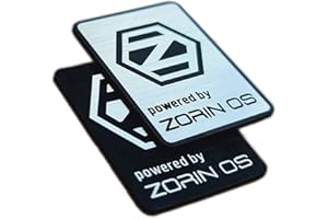 Zorin OS Linux Aufkleber-Set (2 Stück) – Linux Chrome Reflective Serie