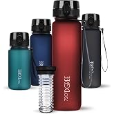720 DGREE  uberBottle  Water Bottle 350 ml 500 ml 650 ml 1 Litre softTouch with Fruit Container Leak-Proof BPA-Free Slim for Children School Sports Bike Gym Fitness Outdoors