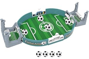 GERUI Mini fotbollsspel, förälder-barnspel, interaktivt fotbollsspel, minifotbollsspel för barn, minileksak med 4 bollar, för 3 + barn och vuxna