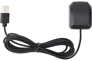 MISKALL USB GPS Empfänger, VK-162 GPS Empfänger USB, Externe GPS-Antenne, Fernmontierter USB-GPS-Empfänger für Raspberry Pi, Unterstützt Google Earth, Window, Linux