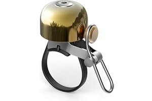FYBICC - Bike Bell, Mini Vintage, Brass Cycling Bell, 100dB Loud, 21-32mm Handlebar, Kids Adult Bicycle Bell, MTB, Road Bike, City Bike, E-Bike, Universal