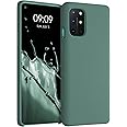 kwmobile Fodral kompatibelt med OnePlus 8T - mjukt skyddande TPU-silikonfodral - grangrön