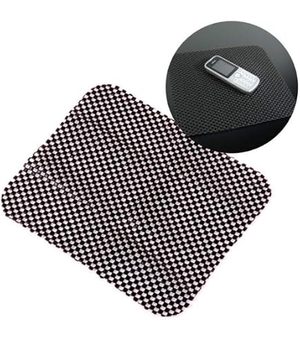 Lot De 2 Tapis Antidérapants Pour Tableau De Bord Voiture - 19x12 Cm - Pour Téléphone, Lunettes, Objets