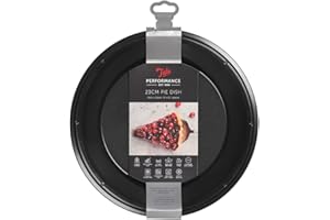 Tala Plat à tarte rond Performance, 23 cm / 9 pouces, en acier au carbone de calibre professionnel avec revêtement antiadhésif premium Eclipse