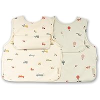 Bavaglino Little Dimsum A Maniche Lunghe - Impermeabile Con Tasca | Per Neonati Da 6-24 Mesi - Lavabile In Lavatrice - Foto 10