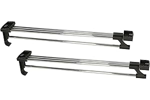 KOTARBAU® 2 x Colgadores extraíbles de perchas, Barras extensibles de armario 40 cm, Barra de armario o vestidor, Barra armario guardarropa, Perchero telescópico, Soporte para armarios, 2 uds