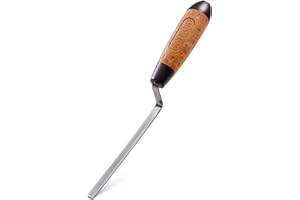 NEYNOR® Paleta para Juntas Ladrillos - de Acero Inoxidable - Mango de Corcho y Elastómero - Made in EU - 12 mm