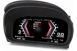 GONFEN 10'' HD LCD Display Digitales Tacho Kombiinstrument für BMW 3 Serie E90 E91 E92 E93 2005-2012 CCC/CIC Tachometer Armaturenbrett Cluster Ersatzinstrumente 7-UI Lenkradsteuerung LINUX 4 Kern Plug & Play