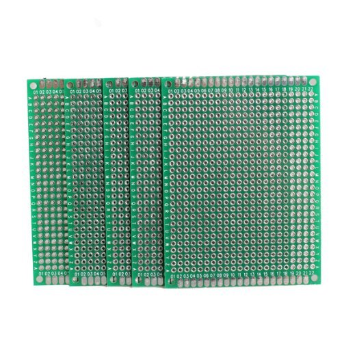 Aussel 5Pcs 6x8cm doppelseitigen PCB Prototype Universal-Leiterplatten - 4