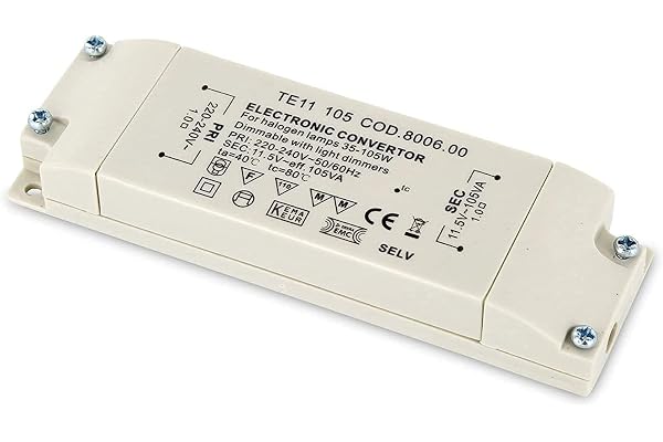 Transformateur électronique à intensité variable, lampe halogène, 35W-105W