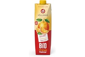 Höllinger Premium Nectar d'Orange Bio, Jus de Fruits Organique, Tetra Pack 1000ml, Boisson Végétalienne