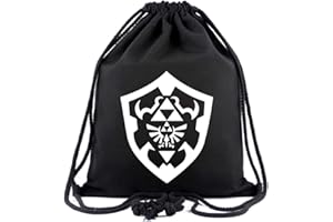 WANHONGYUE The Legend of Zelda Jeu Sac à Cordon Toile Sac de Sport Sac de Gym Sac à Dos Cinch Bag