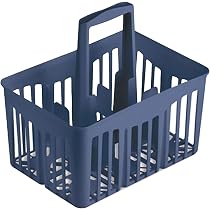 Porte-Bouteille STEFANPLAST Capri Bleu - 30x21x28cm, Pour 6 Bouteilles, Transport Facile