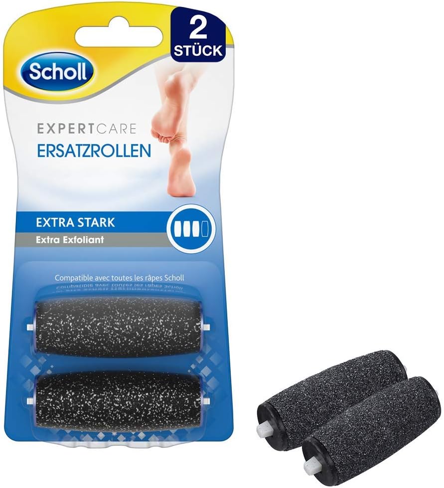 Scholl Expert care Wet & Dry yedek tekerlekler ultra güçlü – Scholl elektrikli nasır temizleyici için yedek dolum – elmas parçacıklı, 2 rulo