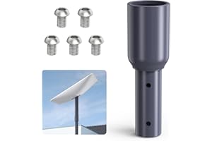 EDUP HOME Kit de Montage Starlink en Alliage d'aluminium pour Tige Starlink Adaptateur de Tuyau Starlink Compatible avec la Norme V2 et Haute Performance pour Une connectivité Transparente et Une ins