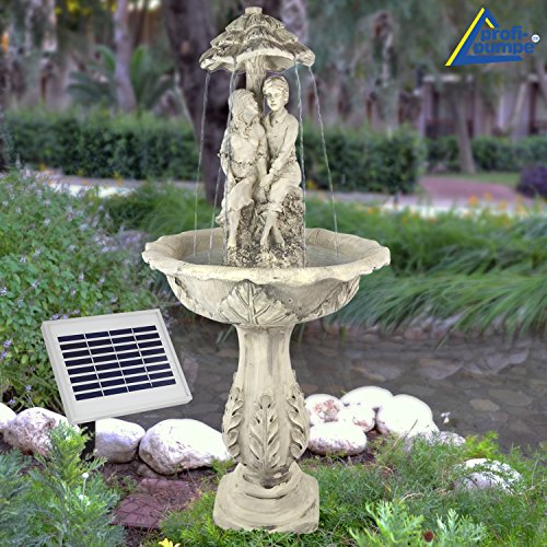 SOLAR GARTEN BRUNNEN SOLAR TEICHPUMPE SPRINGBRUNNEN GARTENBRUNNEN SOLAR WASSERSPIEL DIE LIEBENDEN ZIERBRUNNEN VOGELBAD SET SOLAR PUMPE mit LiIon-Akku & LED-Licht TEICHPUMPE f. TERRASSE TEICH GARTEN GARTENTEICH - 4