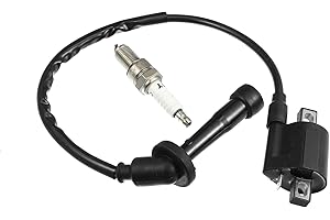 MACHSWON Car Ignition Coil for Kawasaki KFX 400 for Yamaha YXR660 Rhino 660 Grizzly 660R Motorcycle Racing Spark Plug Kit