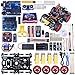 Price comparison product image Kuman Arduino Smart Robert Car Kit, Bluetooth RC with UNO-R3 Board, Line Tracking Module, Ultrasonic Sensor, Servo Motor, LED, Buzzer Horn, Tutorials for Arduino project Beginner, Kids, Teens SM11