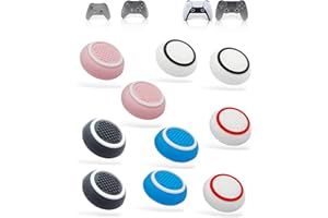 MatoSan® Thumbstick Caps – Compatible with PS5 Controller and Standard Gaming Controllers – Non-Slip Grip Caps for Better Control – 10 Piece Accessory Set