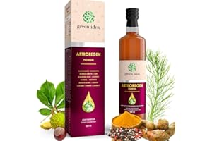 ‎GREEN IDEA Green idea - Artroregen - Glucosamin-Chondroitin-MSM - Gelenkskomplex Intensiv - 100% natürlich Sirup – Gelenkernährung - Knorpelschutzmittel mit Hylauron, MSM - Sporternährung - 500 ml