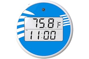 SINGHAO Ice Bath Thermometer Timer,Water Thermometer Timer for Ice Bath,Digital Ice Bath Temperature Thermometer,Effective Floating Thermometer,Floating Pool Ice Water Temperature,Bath Water Thermometer#Blue