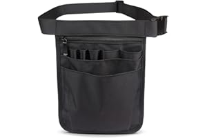 LETCDFER Krankenpflege Organizer Für Frauen Männer, Krankenschwester Gürteltasche，Gürteltasche Werkzeuggürtel Organizer Multifunktionale Aufbewahrungstasche, Gürteltasche Mit Verstellbarem Gürtel (Schwarz)