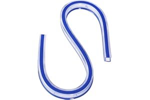 JOYIAL Righello curvo, righello curvo, righello flessibile 40 cm, righello pieghevole per curve flessibili, strumento di misura per disegnare e disegnare abiti