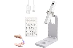 HENGBIRD Lampa UV do paznokci Biały Przenośny Mini UV LED Lampa do paznokci z uchwytem Suszarka do Paznokci Lampa Salon Suszarka do Paznokci Idealna do wszystkich żeli