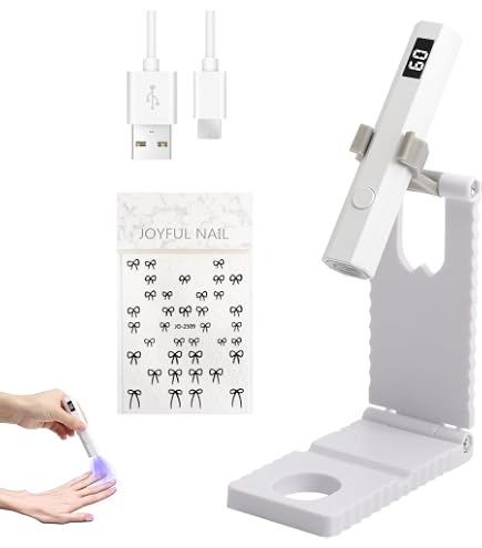 YdseozOA Mini UV-Lampe Für Gelnägel – Wiederaufladbar Mit Ständer & Timer Für Zu Hause