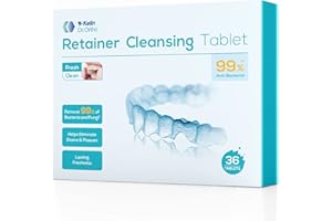 ‎Y-KELIN Y-Kelin Zahnspangen-Reinigungstabletten, Zahnprothesen-Reinigungstabletten, 1 Monate Vorrat, Zahnspange, Mundschutz-Reiniger