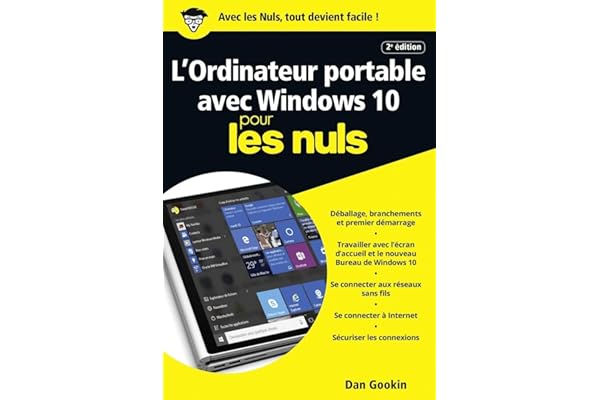 L'Ordinateur portable avec Windows 10 pour les Nuls poche, 2e édition