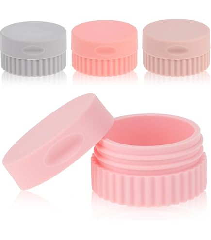 Reisebehälter Aus Silikon – 4 Stück, 20 Ml, Auslaufsicher, Für Creme, Kosmetik & Medikamente