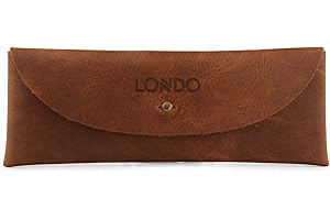OTTO ANGELINO Londo Piórnik z prawdziwej skóry z metalowym zapięciem na zatrzask, etui na ołówki torba na artykuły pa, brązowy, OTTO248