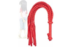 WAMBAS Fouet Court en Cuir tissé à la Main Outil d'entraînement à l'hippodrome Crop d'équitation