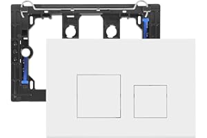 HOYIYOBI Placca Geberit per Cassetta WC Incasso –Ricambio Compatibile con Geberit Sigma 20, Sigma 30, UP300 & UP320 –Placca di Comando per Doppio Scarico, Silenziosa, Durevole, Risparmio Idrico,1 Pezzo（Bianco）